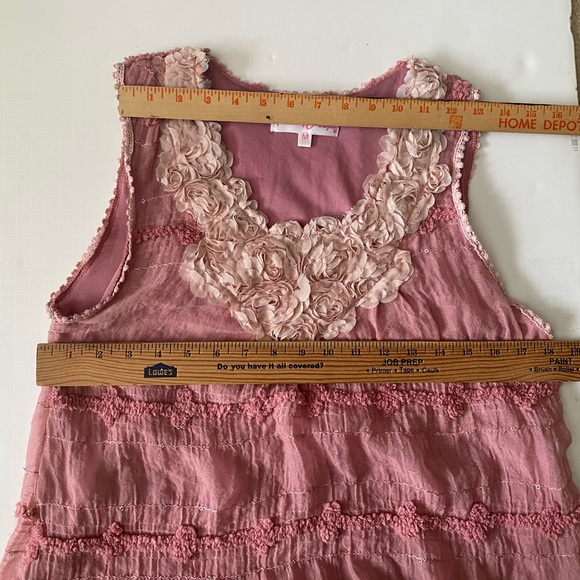 PRETTY ANGEL TOP/ DRESS TWILA LADIES VINTAGE ROMANTIC VICTORIAN Dusty roses M - Picture 10 of 12